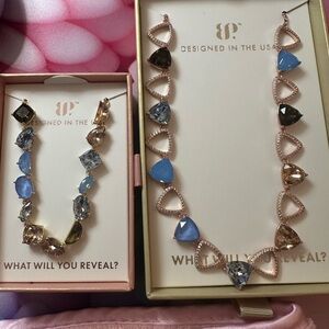 Bomb Party Jewel Candy necklace and bracelet set Chestnut Frost